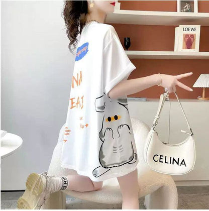 新商品 レース スウィートプリント 全2色 半袖Tシャツ ＜U-8715＞