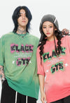 見逃し厳禁 ファッション ストリート系 ヴィンテージ加工 アルファベット プリントTシャツ ＜U-2921＞