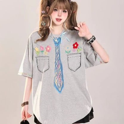 定番シンプル 絶対流行 今季マストバイ 早い者勝ち カジュアル 2色選択 Tシャツ<U-11664>