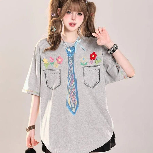 定番シンプル 絶対流行 今季マストバイ 早い者勝ち カジュアル 2色選択 Tシャツ<U-11664>