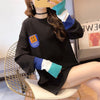美人度アップ 切り替え ファッション プリント Tシャツ カットソー＜U-3668＞