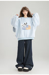 存在感抜群 暖かい服,ゆったりとしたアウターウェア トレンドアイテム ラムスウェットシャツ＜U-9961＞