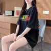 スタイリッシュ ラウンドネック 一目惚れ アルファベット Tシャツ カットソー＜U-2888＞