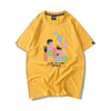活躍する優秀アイテム 着心地良い カジュアル プリント 全8色 半袖Tシャツ 男女兼用<U-9321>