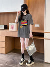 絶対流行 シンプル おすすめ カジュアル 半袖Ｔシャツ 全2色<U-11667>