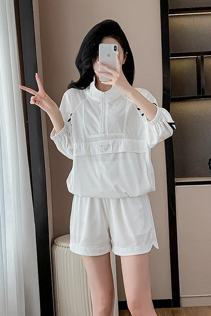 新商品 上質 簡潔 カジュアル 半袖Tシャツ ショートパンツ セットアップ ＜U-8832＞