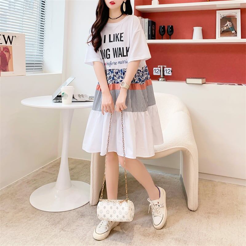 今季大好評 3色選択可 美感いっぱい プリント ワンピース＜U-3224＞