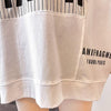 大好評 切り替え ストライプ柄 プリント ロング Tシャツ 三色 ゆったりワンピース ＜U-4012＞