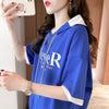 カジュアル 切り替え オシャレ度満点 プリント Tシャツ カットソー＜U-3656＞