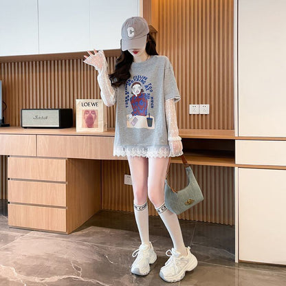 美人度アップ 絶対流行 今季マストバイ 早い者勝ち カジュアル Tシャツ<U-11701>