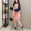 大人気厚手フード付きロングパーカー全3色＜U-4474＞