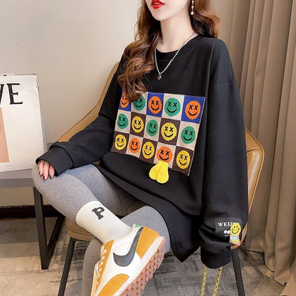 スタイリッシュ 切り替え 一目惚れ プリント Tシャツ カットソー＜U-3648＞