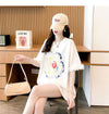 新作 好感度満載 個性的なデザイン ラウンドネック Tシャツ カットソー＜U-8405＞