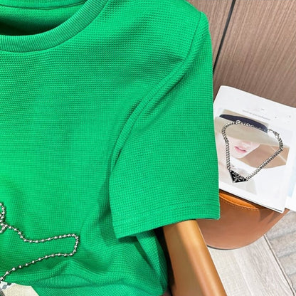 スタイリッシュ 切り替え 一目惚れ Tシャツ＋ショートパンツ セットアップ＜U-3488＞