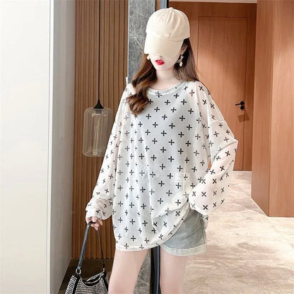 着心地抜群 ラウンドネック 女性力を高める Tシャツ カットソー＜U-3045＞