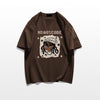 ベストセラーアイテム！ カジュアル 定番シンプル ルーズ プリント全5色 半袖Tシャツ<U-9022>
