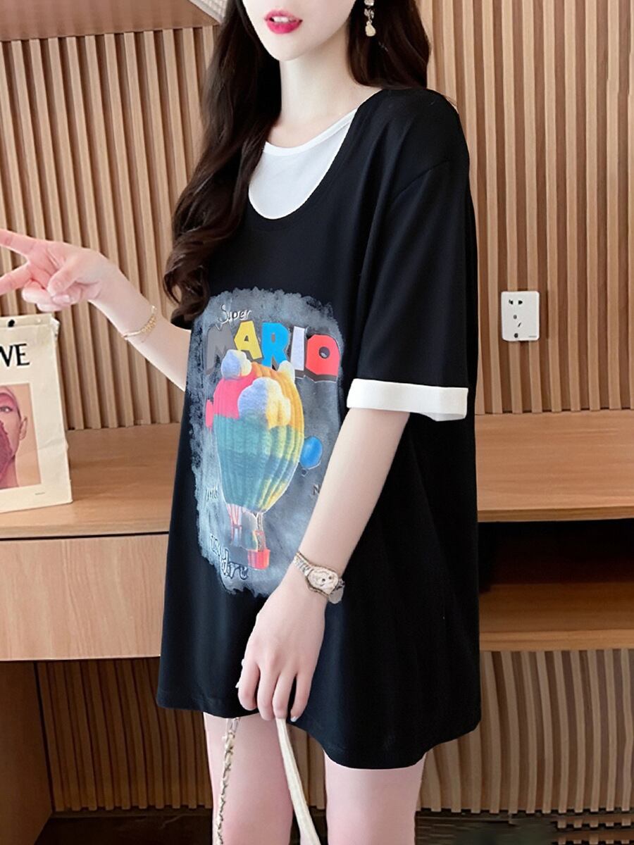 定番シンプル 売り切れ必至 美人度アップ 着回し力抜群 全5色 半袖Tシャツ<U-11376>