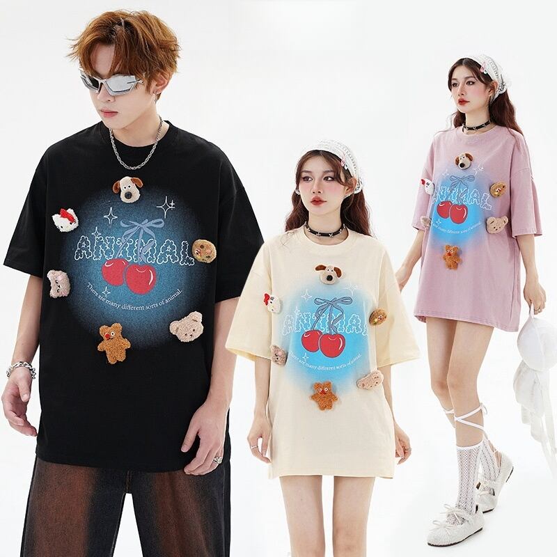 数量限定 ファッション アクティブも綺麗も叶う ゆったり 男女兼用 全3色 半袖Tシャツ＜U-9066＞