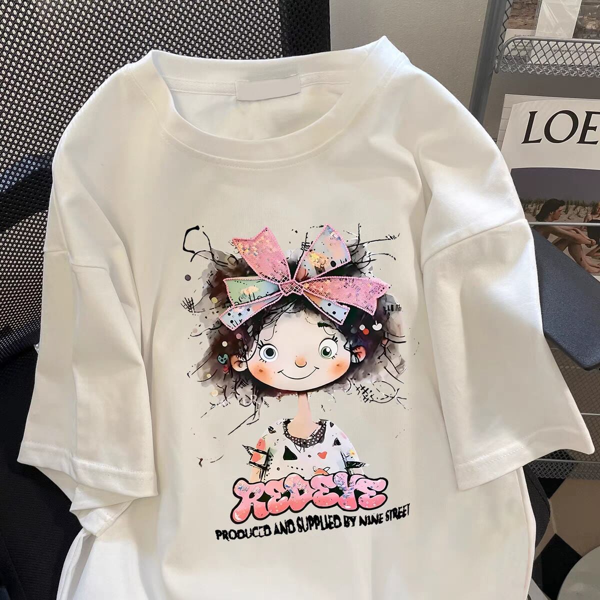 超人気 キュート カジュアル 全3色 半袖 Tシャツ <U-8670>