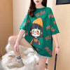 新商品 ラウンドネック 好感度満載 プリント Tシャツ カットソー＜U-8477＞