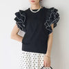 美人度アップ 早い者勝ち 大人可愛い カジュアル 共2色 Tシャツ<U-12149>