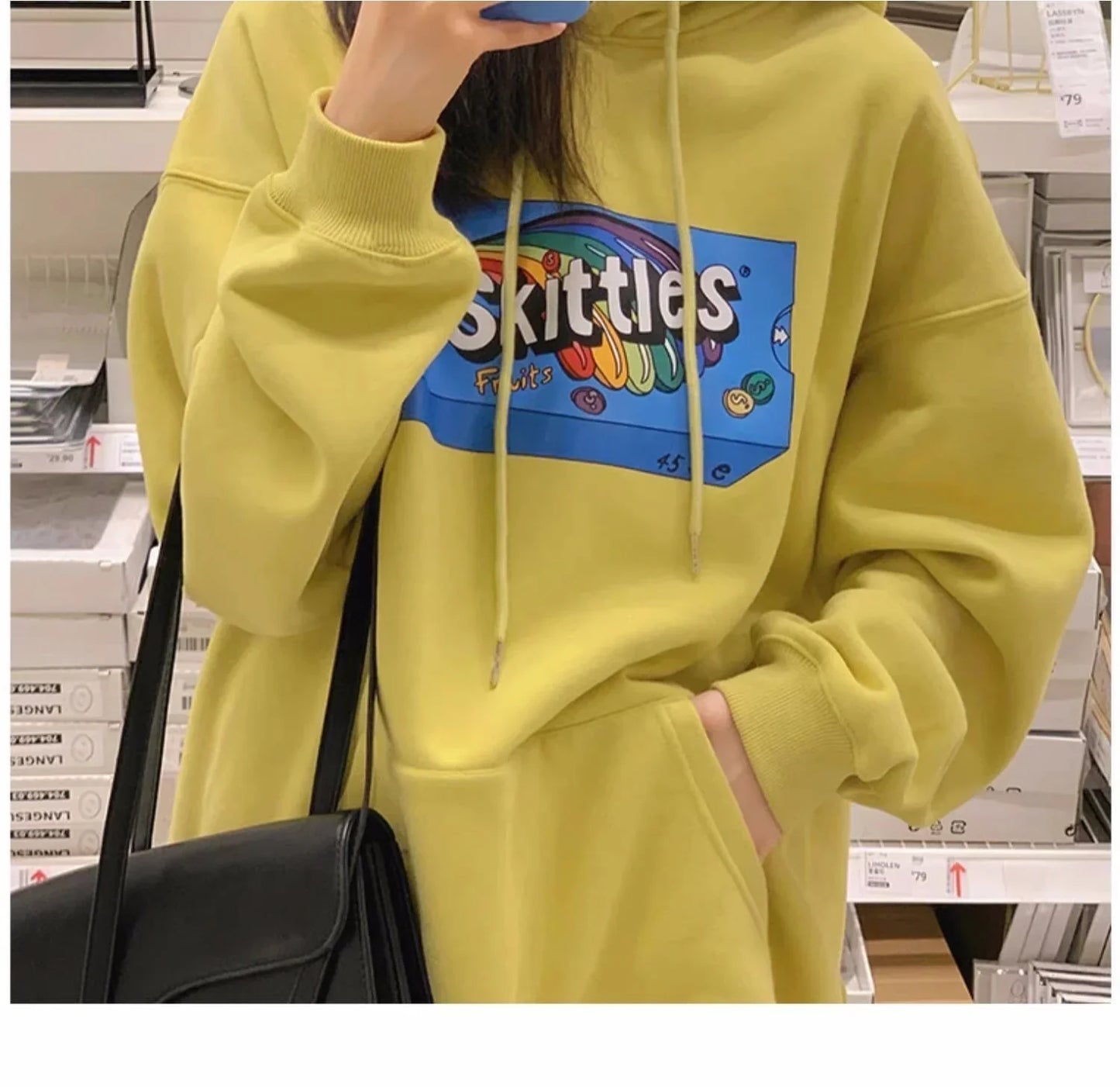 定番シンプル  グラフィックプリントフード付き パーカ＜U-4104＞