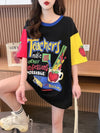 【半額！期間限定！！】カジュアル ルーズ キュート Tシャツ<U-6611>
