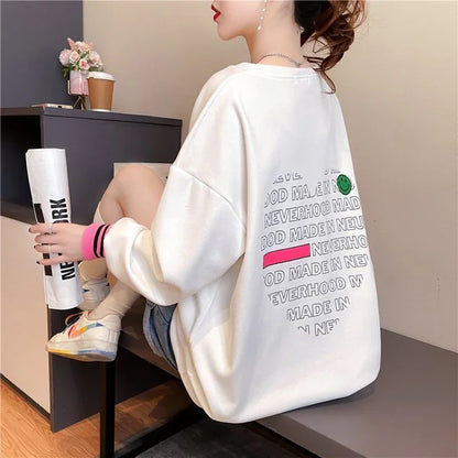 オシャレ度満点 プリント 美感いっぱい 切り替え 長袖 Tシャツ カットソー＜U-2790＞