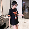 売り切れ必至 アクティブも綺麗も叶う 上品 プリント 全3色 半袖 Tシャツ <U-8990>