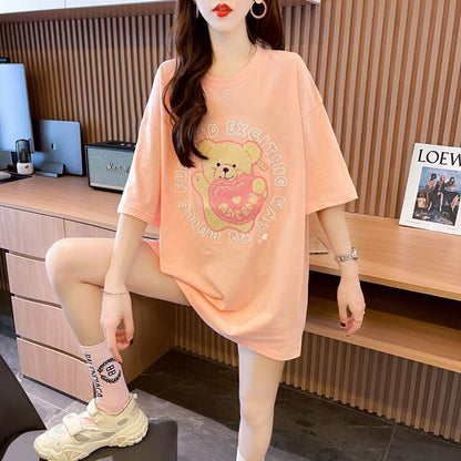 美人度アップ 好感度UP 海外トレンド カジュアル 全3色 半袖 Tシャツ ＜U-11641＞