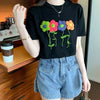 個性的なデザイン プリント 一目惚れ Tシャツ カットソー＜U-3273＞