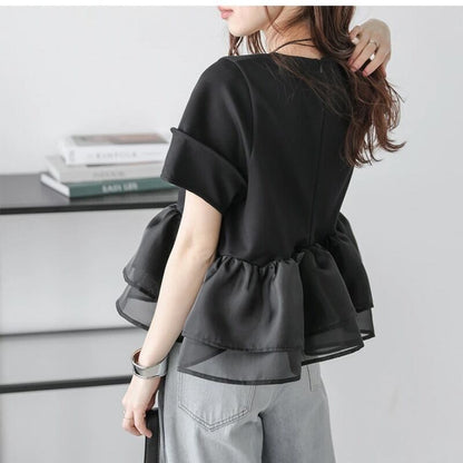 知的 海外トレンド 早い者勝ち 好感度UP カジュアル 全3色 半袖 Tシャツ ＜U-11763＞