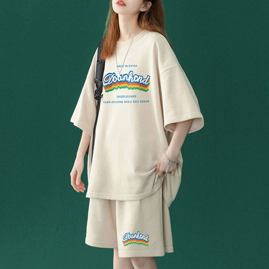 【半額セール】早い者勝ち  半袖Ｔシャツⅹパンツセット全4色 男女兼用<U-6553>