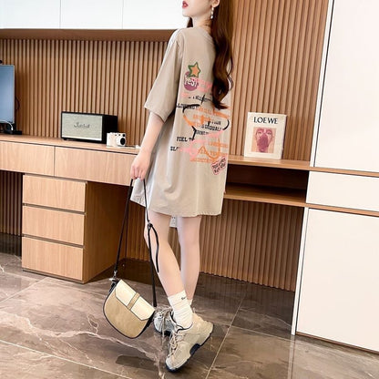 新作 特別デザイン アバンギャルド プリント全3色 半袖Tシャツ カットソー ＜U-8605＞