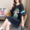 新商品 切り替え キュート ゆったり 全2色 半袖Tシャツ＜U-8349＞