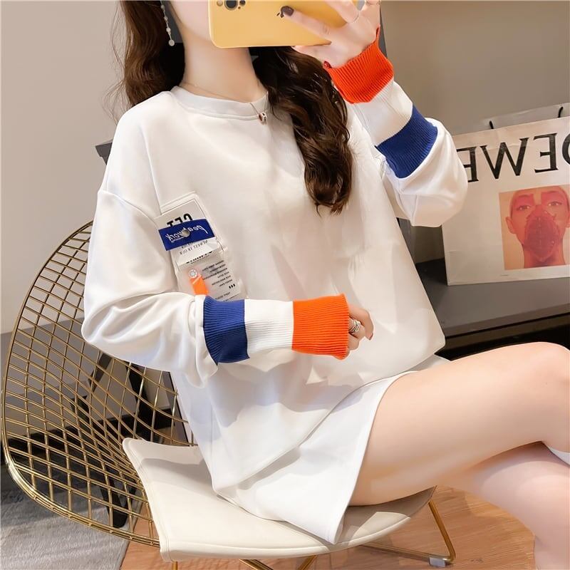 美感いっぱい 切り替え 好感度満載 プリント Tシャツ カットソー＜U-3669＞
