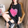柔らかくて優しい印象 ゆったり ファッション感満々 ロング丈 3色半袖Tシャツ＜U-9206＞