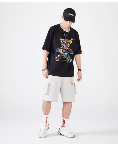 上質 絶対流行 早い者勝ち 早い者勝ち カジュアル 男女兼用 2色選択 Tシャツ<U-11131>