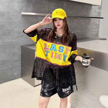 美人度アップ 早い者勝ち 絶対流行 カジュアル 2色選択 Tシャツ<U-11676>