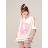 着回し力抜群 レース スウィートプリント 全2色 半袖Tシャツ ＜U-8711＞