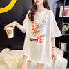 個性的なデザイン プリント 一目惚れ Tシャツ カットソー トップス＜U-3282＞