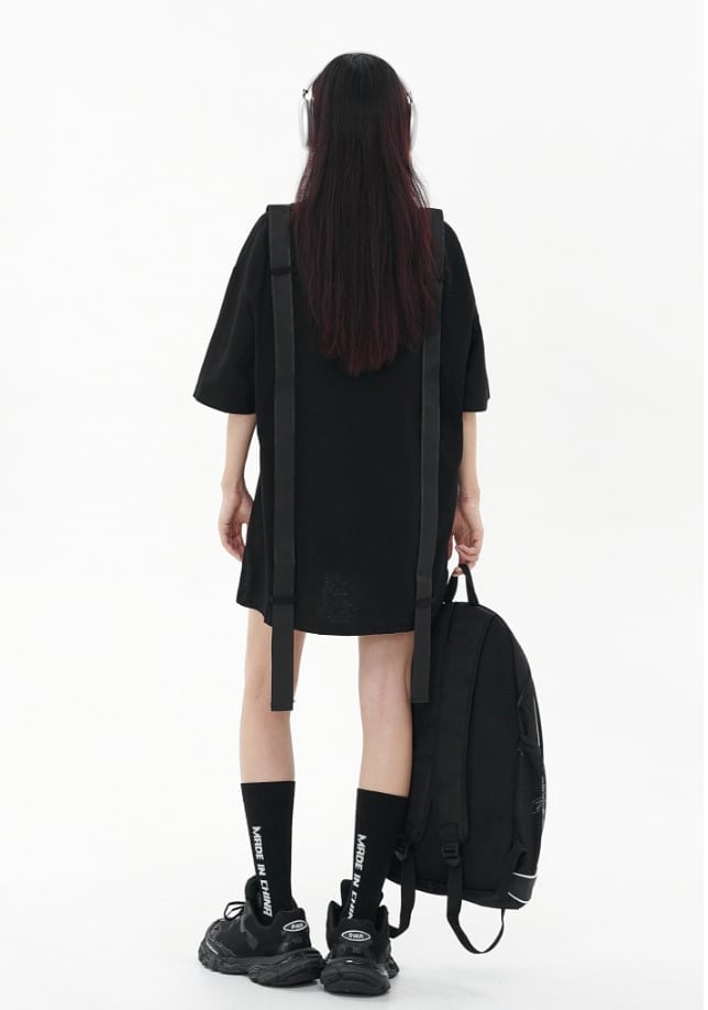 話題沸騰中 特別デザイン スタイルアップ効果抜群 ゆったり 男女兼用 半袖Tシャツ＜U-9060＞