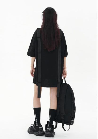 話題沸騰中 特別デザイン スタイルアップ効果抜群 ゆったり 男女兼用 半袖Tシャツ＜U-9060＞