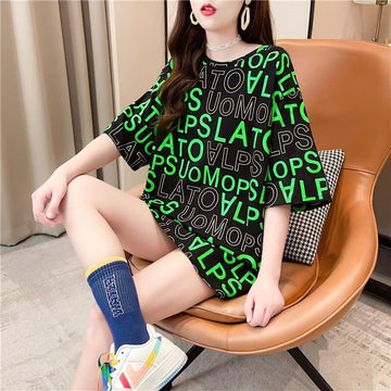 スタイリッシュ プリント 一目惚れ Tシャツ カットソー＜U-3307＞