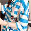 デザイン感 プリント チャーミング Tシャツ カットソー＜U-3356＞