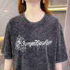 大注目 プリントTシャツ ヴィンテージ加工 ゆったり半袖＜U-3021＞