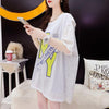 デザイン感 3色選択可 合わせやすい プリント Tシャツ カットソー＜U-3095＞