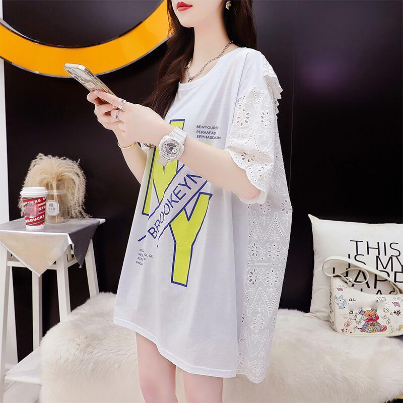デザイン感 3色選択可 合わせやすい プリント Tシャツ カットソー＜U-3095＞