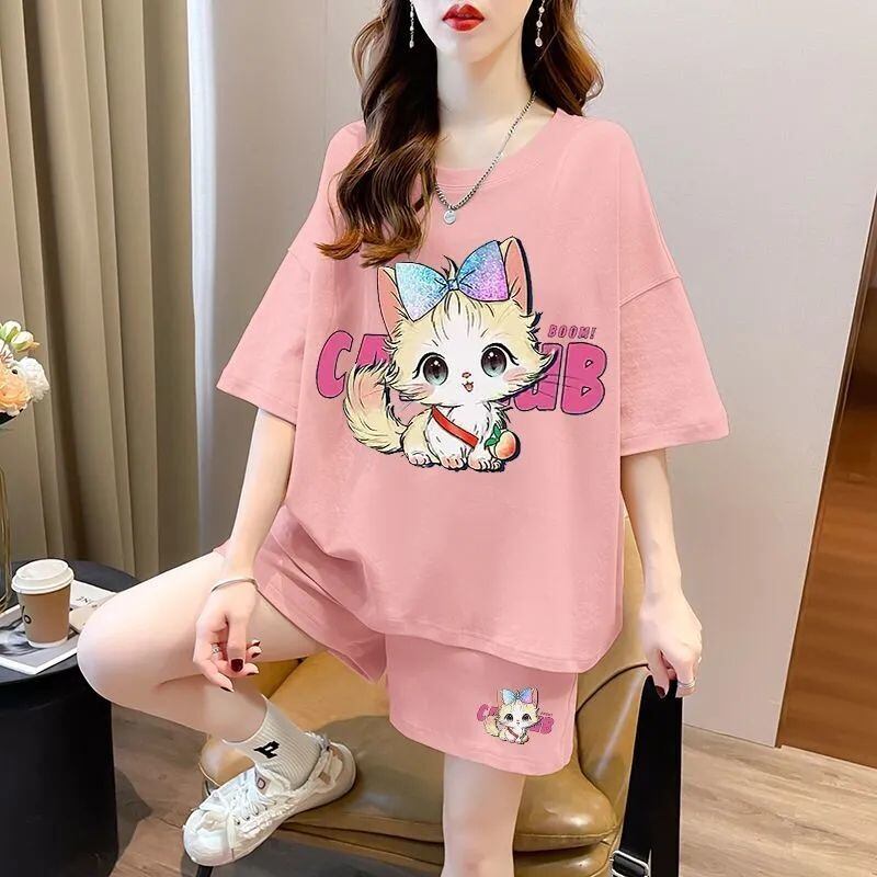 絶対欲しい カジュアル 夏に嬉しい機能付き 半袖Ｔシャツⅹパンツセット全4色<U-11268>