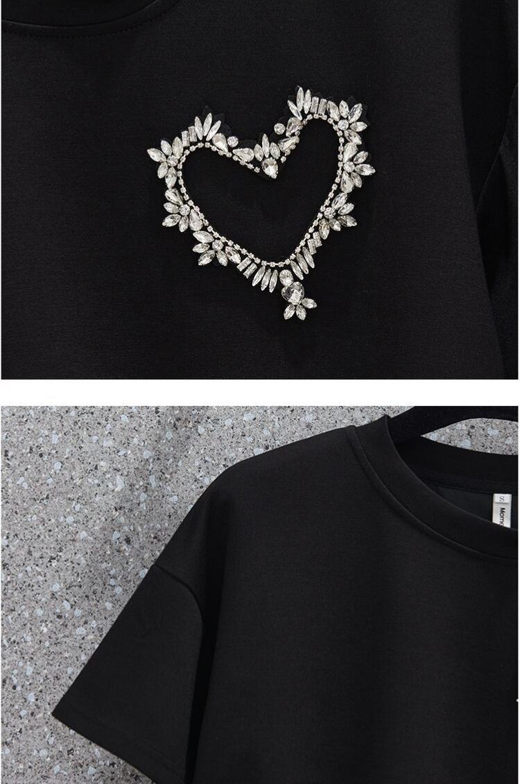 オシャレ度満点 切り替え 一目惚れ Tシャツ＋ショートパンツ セットアップ＜U-3573＞